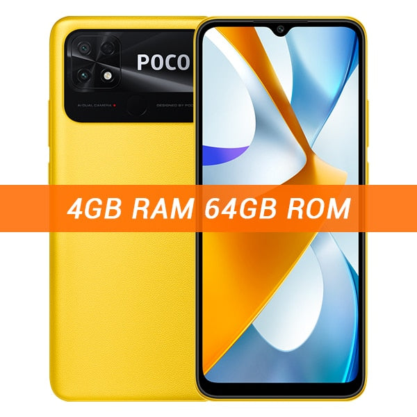 POCO C40 32GB/64GB Global Version 6.71" DotDrop Display 13MP Dual Camera 6000mAh Battery Octa Core CPU