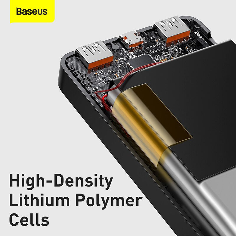 Baseus Power Bank 10000mAh PD 20W Fast Charging For iPhone 14 13 12  Xiaomi PoverBank Portable Charger Powerbank