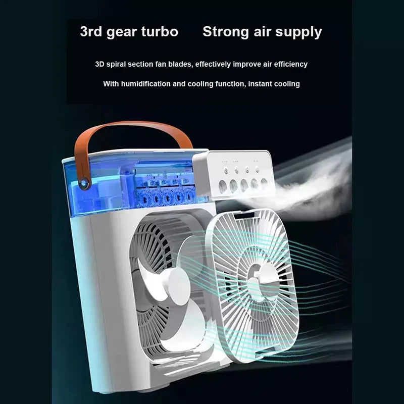 Air Conditioner Mi Fan Portable Desktop Camping Mini Mobile Desk Fan Usb Cooling Appliance Rechargeable Household fan humidifier