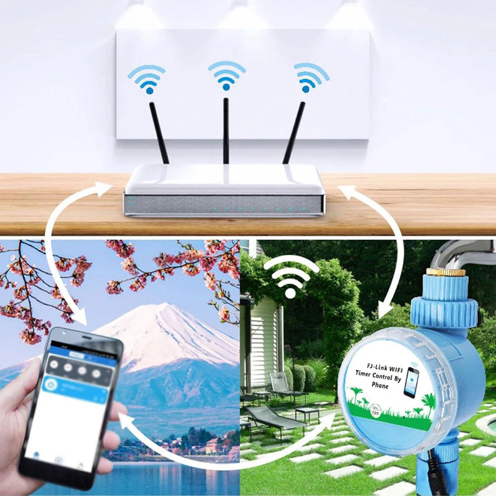 Tuya Intelligent Watering Timer WiFi Automatic Watering Sprinkler System Smart Garden Irrigation Controller APP Remote Timer