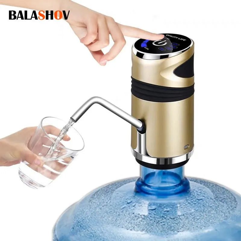 USB Drinking Fountain Electric Charging Portable Water Pump Dispenser Gallon Drinking Bottle Switch Silent Charging Touch Button
