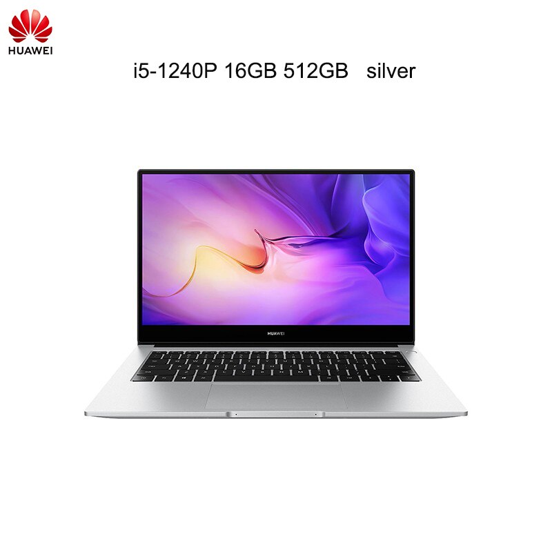 2022 Latest HUAWEI MateBook D 14 Laptop 14 Inch Screen Notebook i5-1240P/i7-1260P 16GB 512GB Netbook With Iris Xe Graphics Card