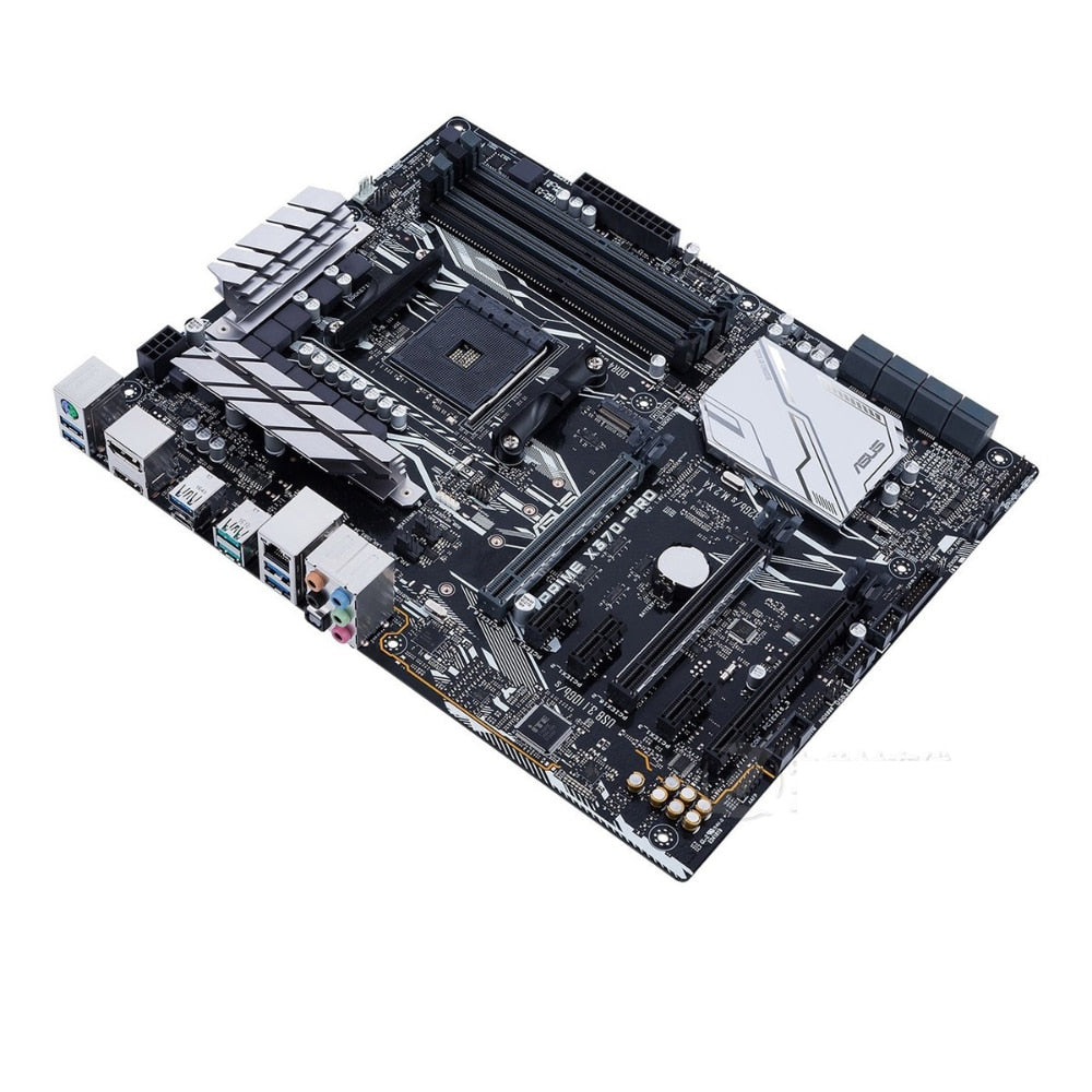 AM4 Motherboard ASUS PRIME X370-PRO with AMD X370 Chipset Socket AM4 Ryzen 7th Generation 4×DDR4 64GB PCI-E 3.0 M.2 8xSATA 3 ATX