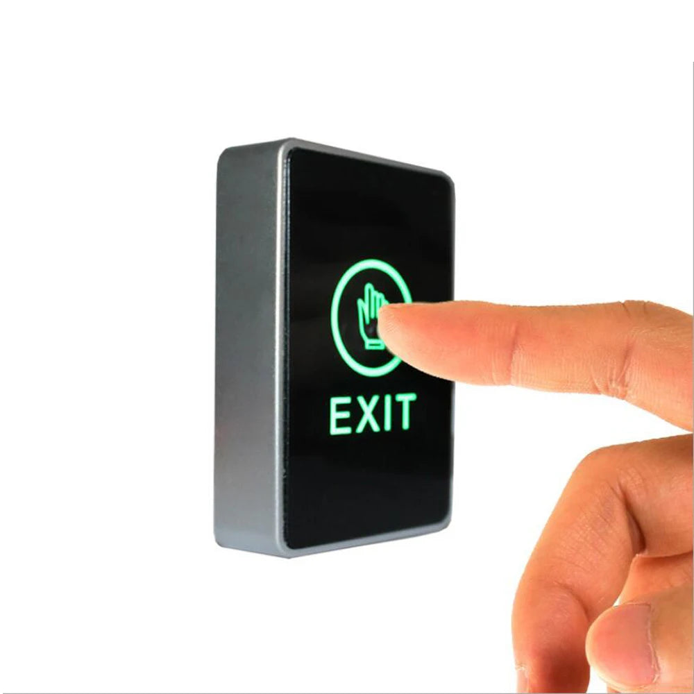 86*50mm Backlight Push Touch Exit Button Infrared Contactless Door Release Switch for access Control System With LED Indicator