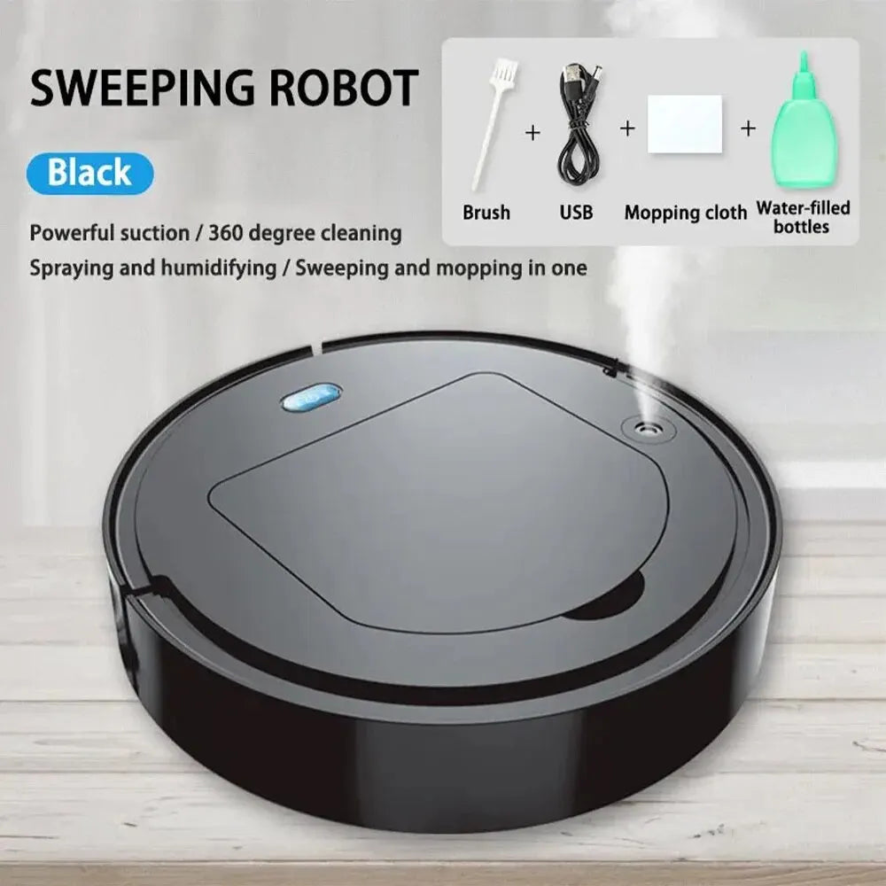Intelligent Sweeping Robot With Humidify Cleaner Floor Edge Dust Clean 4-In-1 Auto Sweeper Multifunctional Cleaning Robot