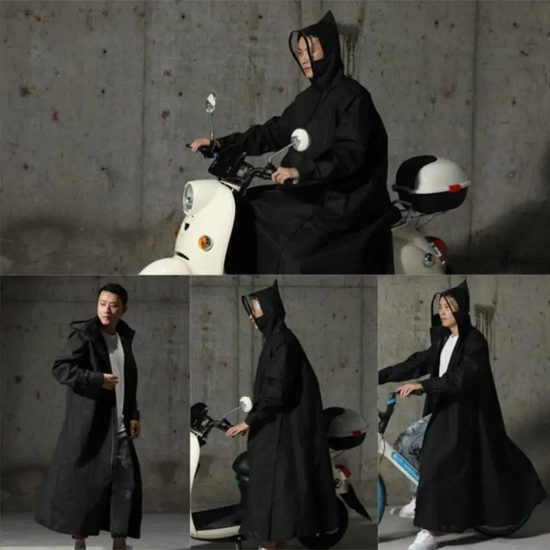 Motorcycle Raincoat Bikes Long Style Rain Coat Jacket Motorcycle And Bicycle Black Long Raincoat With Fashion Eva Material