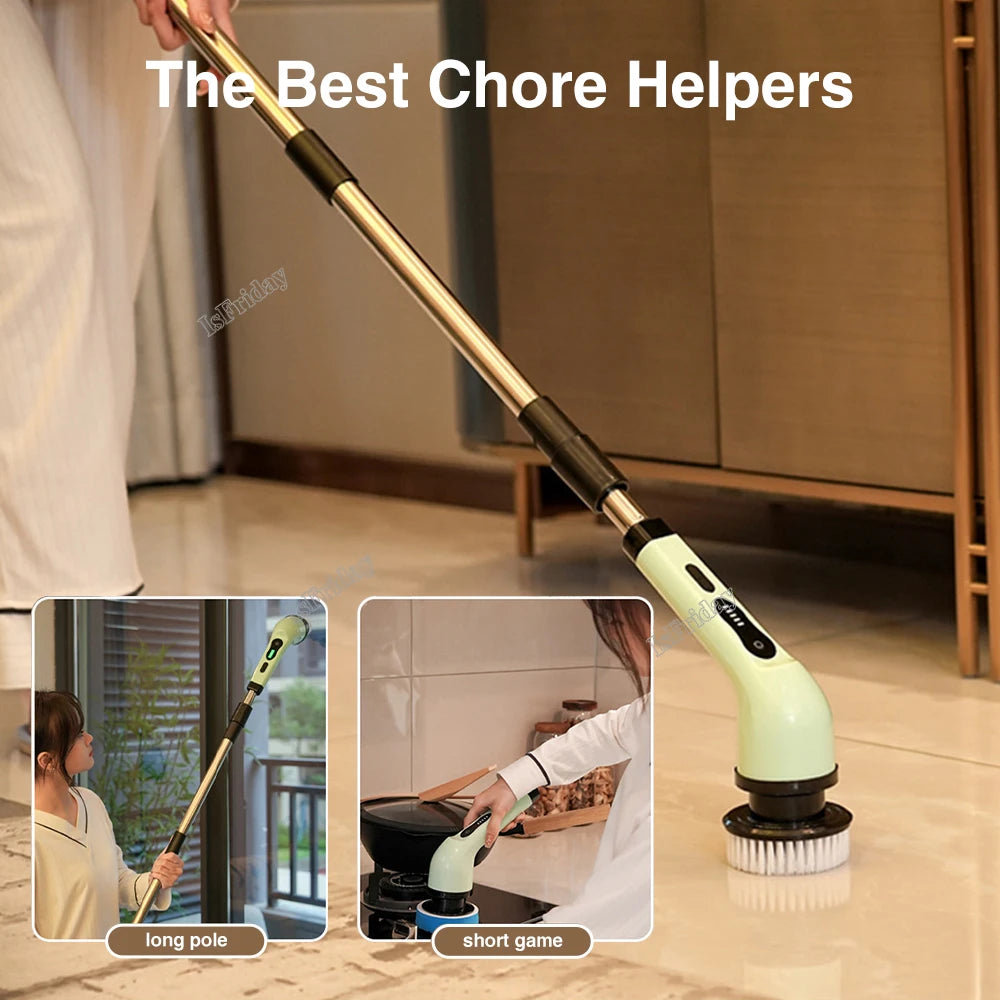 Household Electric Brush Cleaning Brush Cleaning Multifunctional Bathroom Cleaning Electric Brush For Home Kitchen