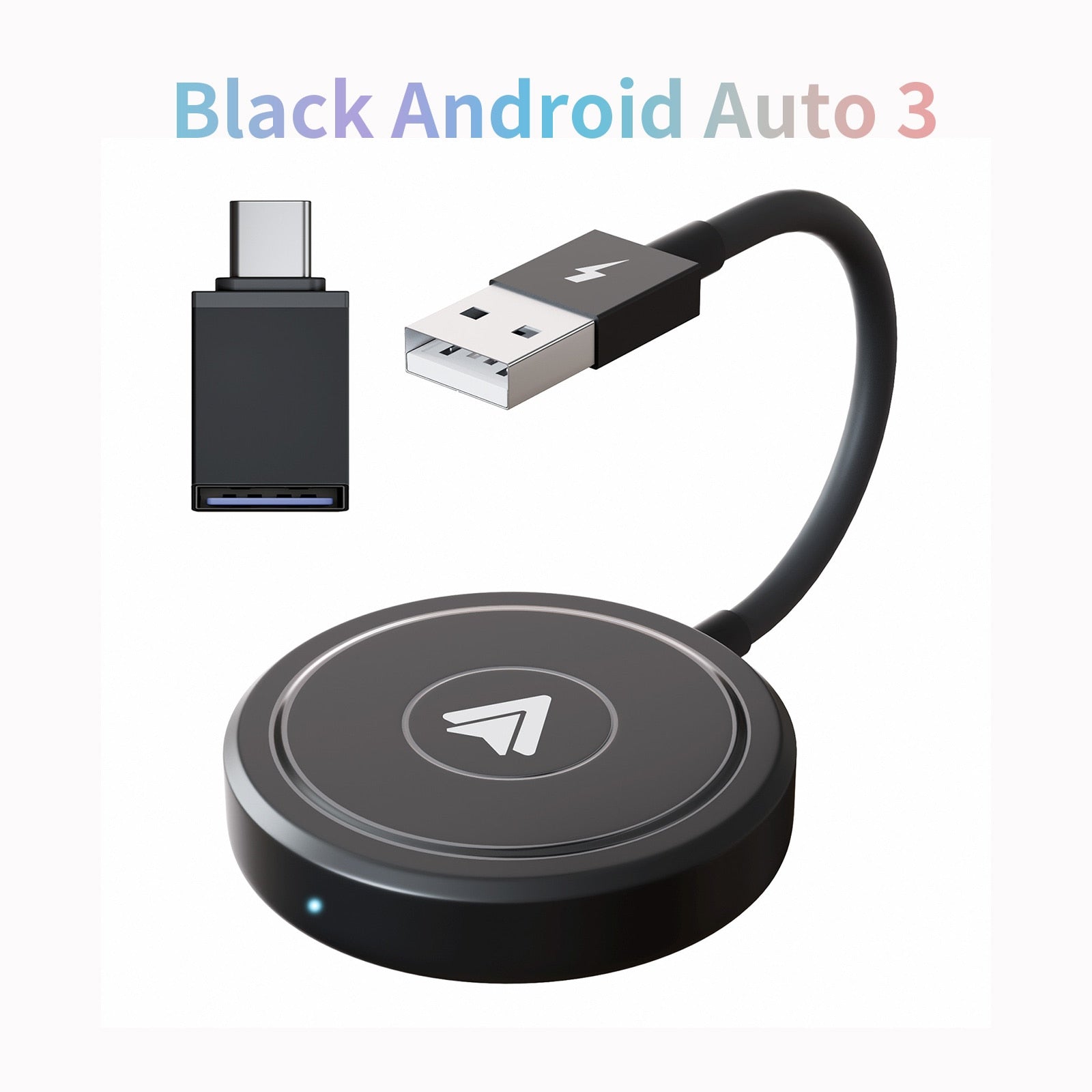 Wireless Android Auto Adapter/Dongle for OEM Factory Wired Android Auto Cars Converts Wired to Wireless Easy Setup Plug & Play