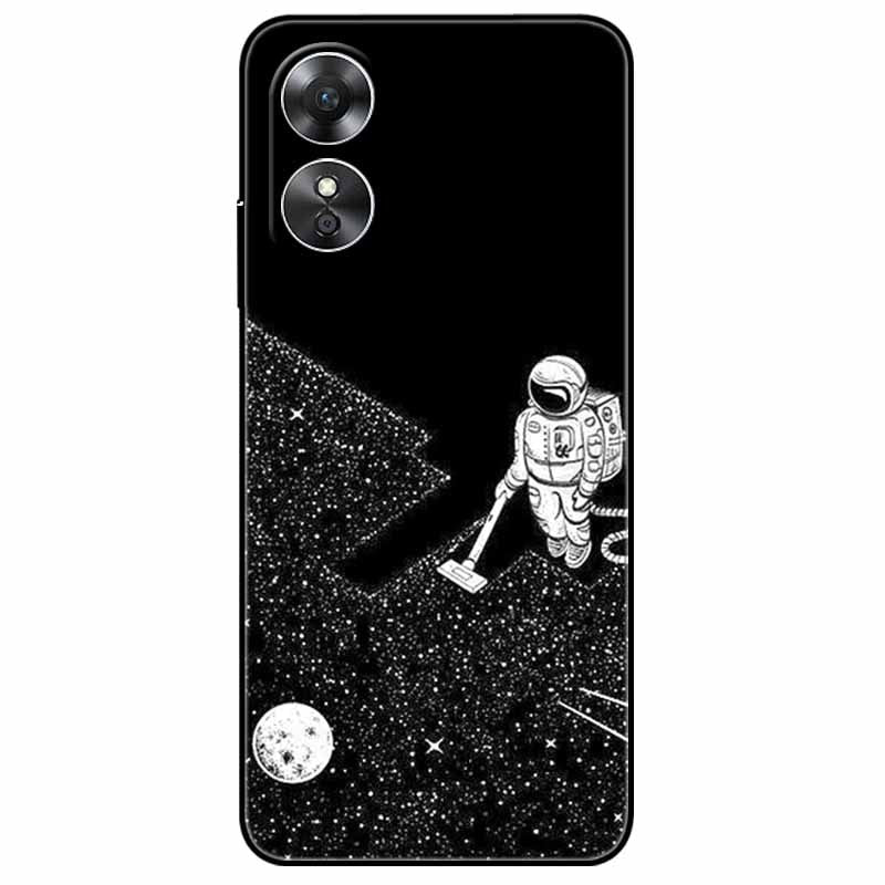 For OPPO A98 5G A 98 Case Silicone Soft Wolf Lion Cat Black Bumper Funda Coque for OPPO A98 2023 CPH2529 OPPOA98 Protective Bag