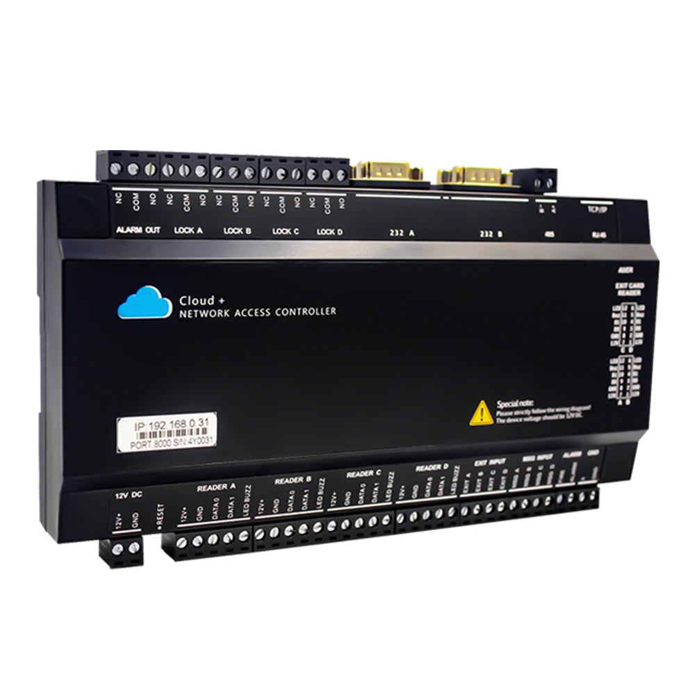 TCP IP WAN WEB Wiegand Network Door Entry and Exit Access Controller Panel with Cloud Server For Security Solution Access System