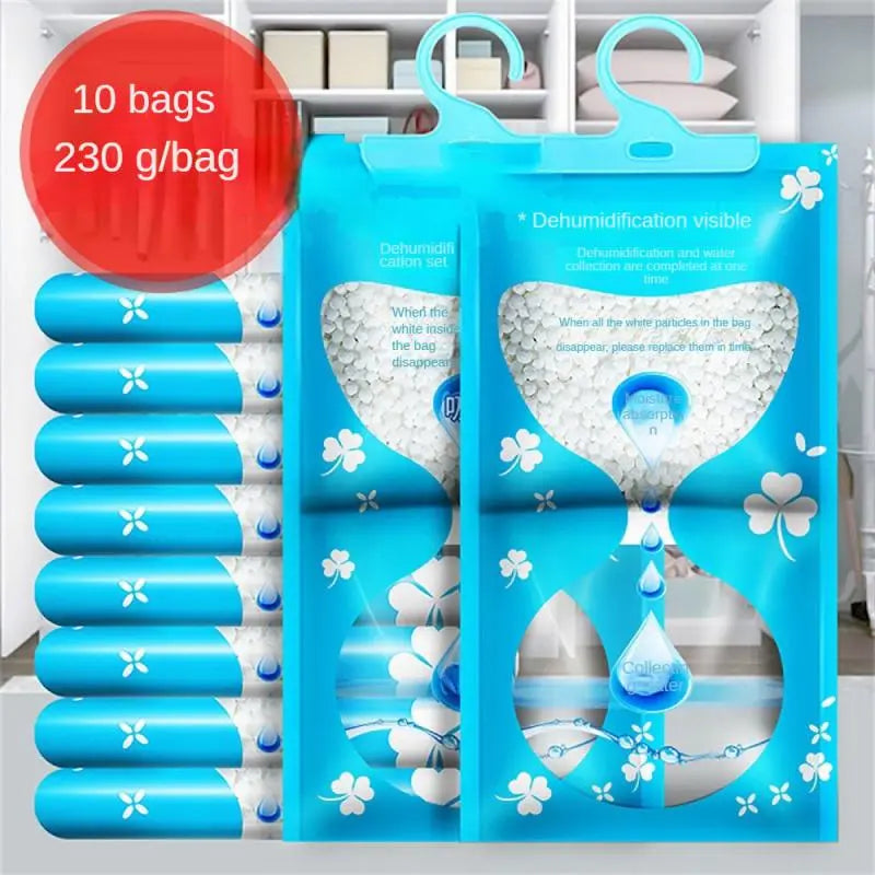 Hanging Closet Moisture-absorbing Drying Agent Closet Cabinet Wardrobe Dehumidifier Anti-mold Hygroscopic  Desiccant Bags