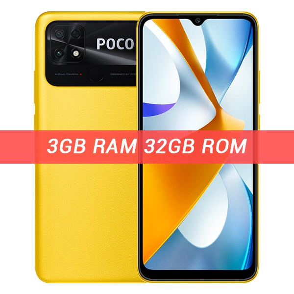 POCO C40 32GB/64GB Global Version 6.71" DotDrop Display 13MP Dual Camera 6000mAh Battery Octa Core CPU