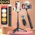 Q12S Selfie Stick Telescopic Tripod With Fill Light Stand Portable Wireless Bluetooth Live Broadcast For iPhone Xiaomi