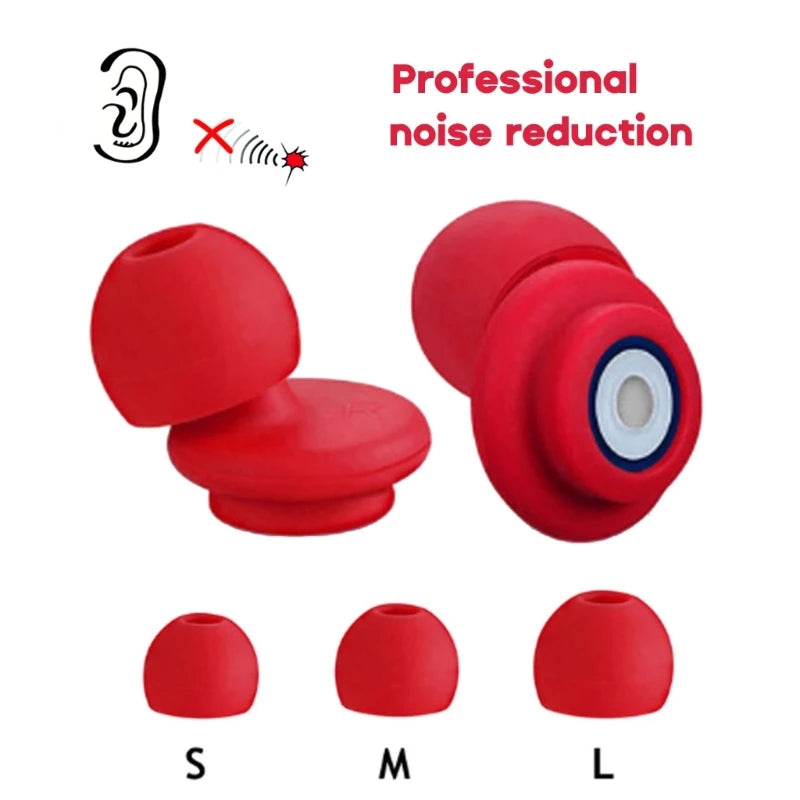 1Pair Replace heads Silicone Sleeping Ear Plugs Noise Reduction Eartip Physical Earplugs Anti-noise Hear Protect Ear Plugs