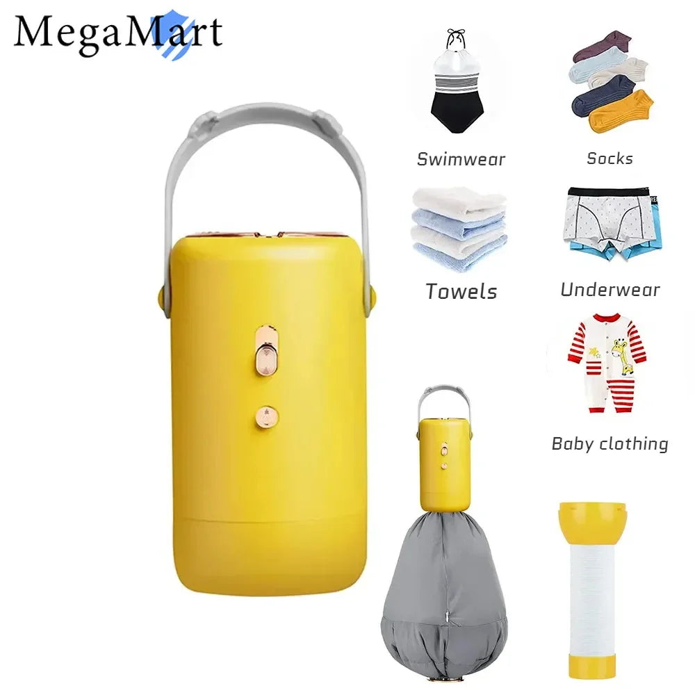 Portable Mini Clothes Dryer With Clothes Bag Dryer Multifunctional Travel Small Dryer For Underwear Panties Swimsuit Socks Shoes