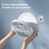 Remote Control Wireless Punch-free Wall Mounted Circulation Air Cooling Fan with LED Light Folding Electric Ventilator Table Fan