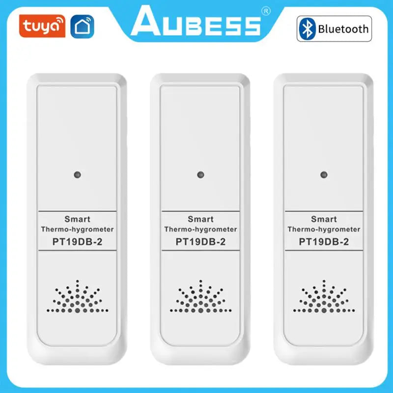 Aubess Tuya Smart Outdoor Temperature Humidity Sensor -10℃-50℃ Detection Range Mobile App Remote Monitoring Support Gateway