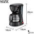 Electric Drip Coffee Maker 650W Household Coffee Machine 6 Cup Tea Coffee Pot Milk Coffee Maker for Gift 220V Sonifer
