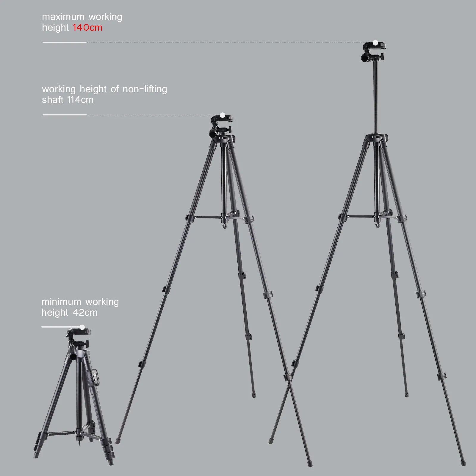 140CM Phone Tripod Stand With Selfie Remote Professional Video Recording Camera Photography Stand For Xiaomi HUAWEI IPhone Gopro