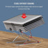 Laptop Stand Double Layer Multi Angle Adjustable Aluminum Alloy Material Suitable For 13-15.6 Inch Notebook