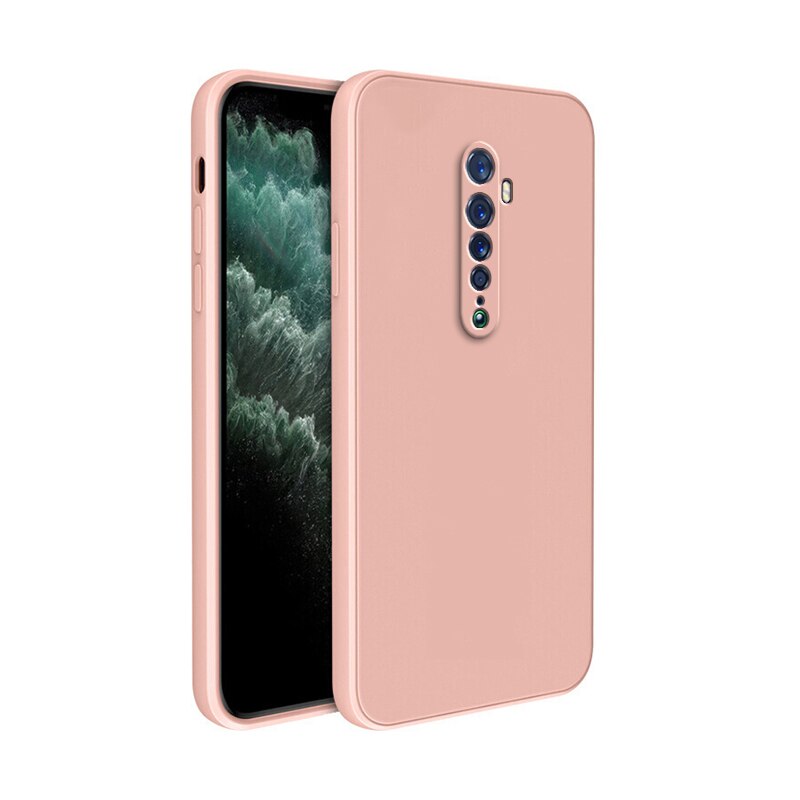 Original Case for OPPO Reno 2 2F 2Z Camera Protection Square Liquid Silicone Reno2 Soft Luxury Ultra Thin Shockproof Cover Funda