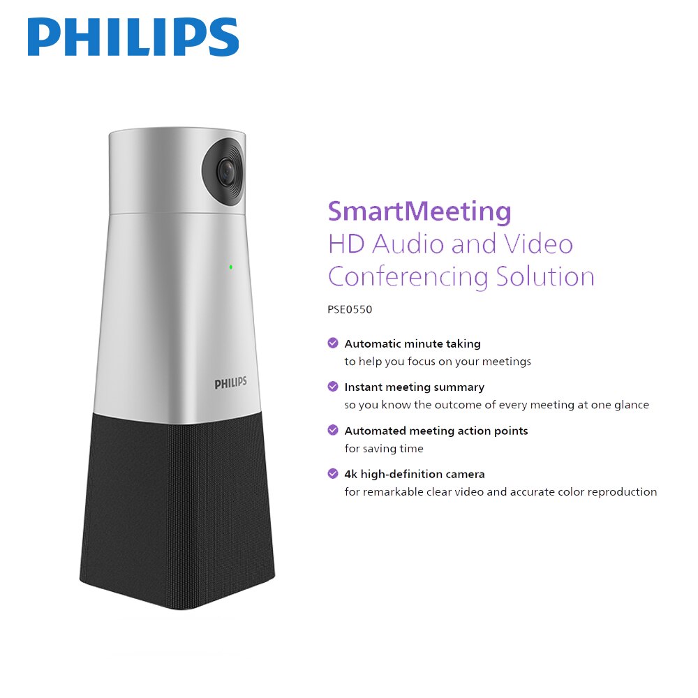 PHILIPS PSE0550 Original Smart Meeting Camera 4k online HD Audio and Video Conferencing Solution