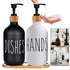 500ml Press Split Bottle Matte Boston Bottle Hand Sanitizer Lotion Bottle Hand Soap Dish Soap Dispenser with Pump Soap Bottle