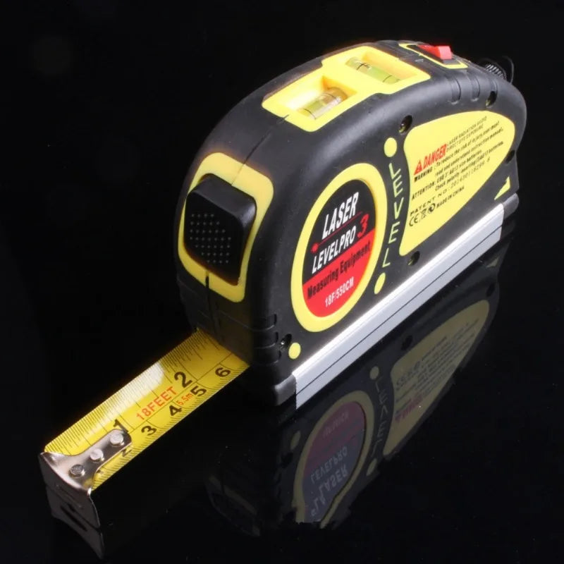 Professional Infrared Laser Level Line Lasers Tape Measure Digital Measuring Tools Scales Multipurpose Horizon Vertical Measure