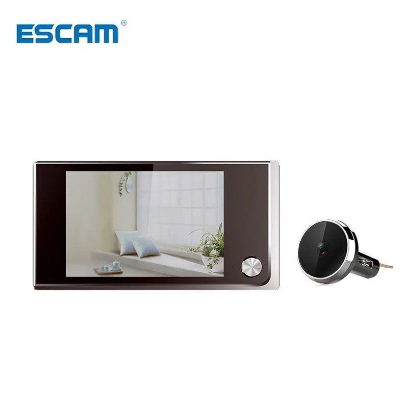 Escam C01 3.5 inch Digital LCD 120 Degree Peephole Viewer photo visual monitoring electronic cat eye camera  doorbell camera