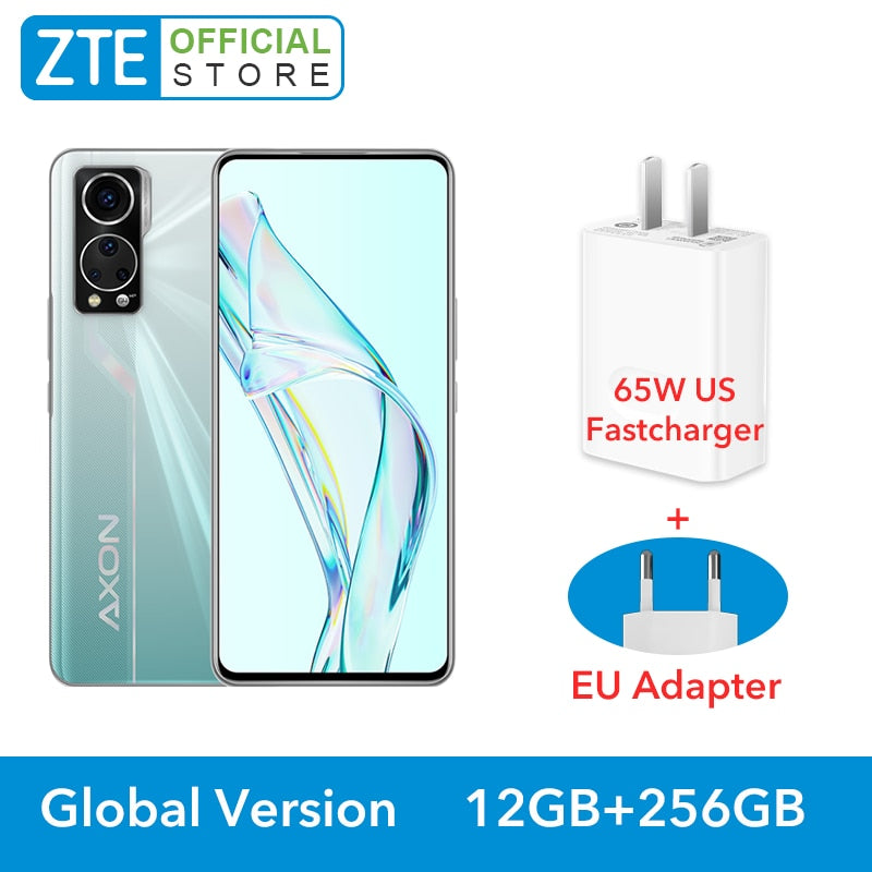 Global Version ZTE Axon 30 5G Under Screen Camera  8GB 128GB Snapdragon 870 6.92'' 120Hz AMOLED Display 65W FastCharge