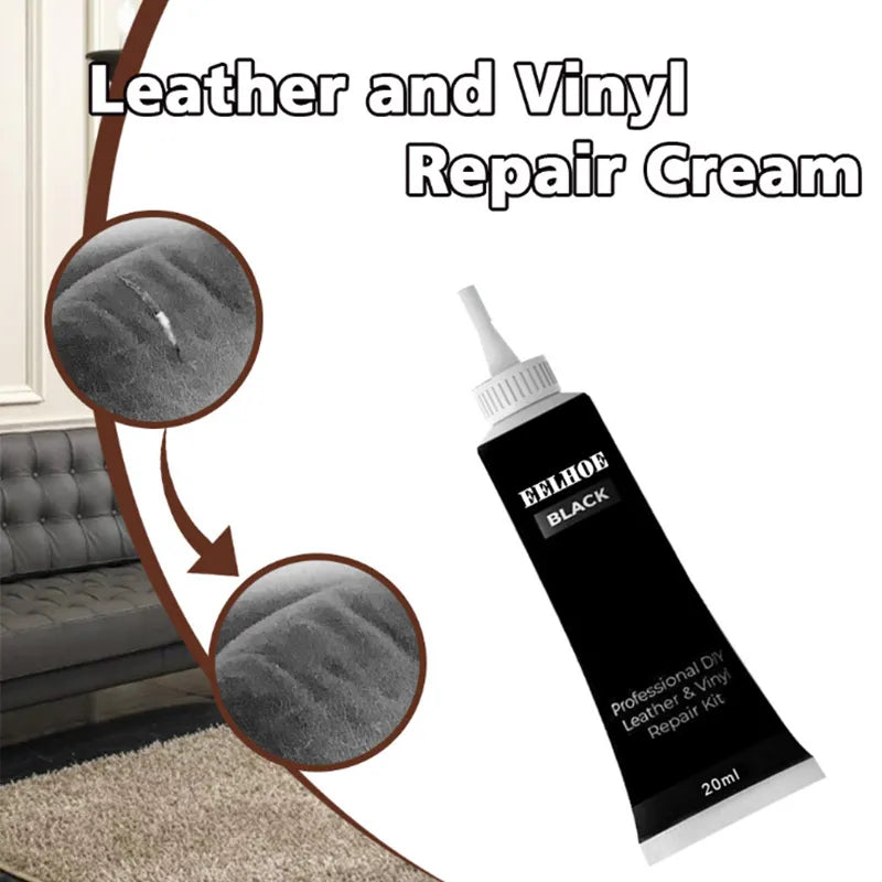 Car Leather Filler Repair Cream Auto Touch Up Scratch Repair Paint Remover for Car Seat Leather Crack Restore Vinyl Polish Care