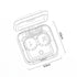 Ultrasonic Cleaner Mini Contact Lens Cleaning Machine Cleaning Case 47000Hz Colored Contact lenses Washing Case with LED Lights