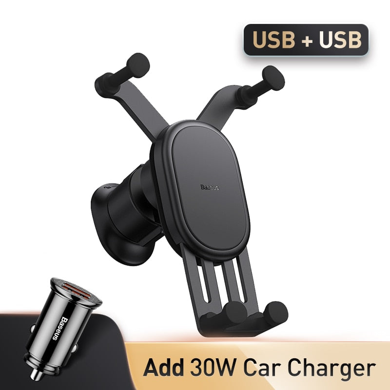 Baseus Car Phone Holder Wireless Charger Car Charger for Air Vent Mount Fast Charging For iPhone 12 13 14 Support Xiaomi Huawei