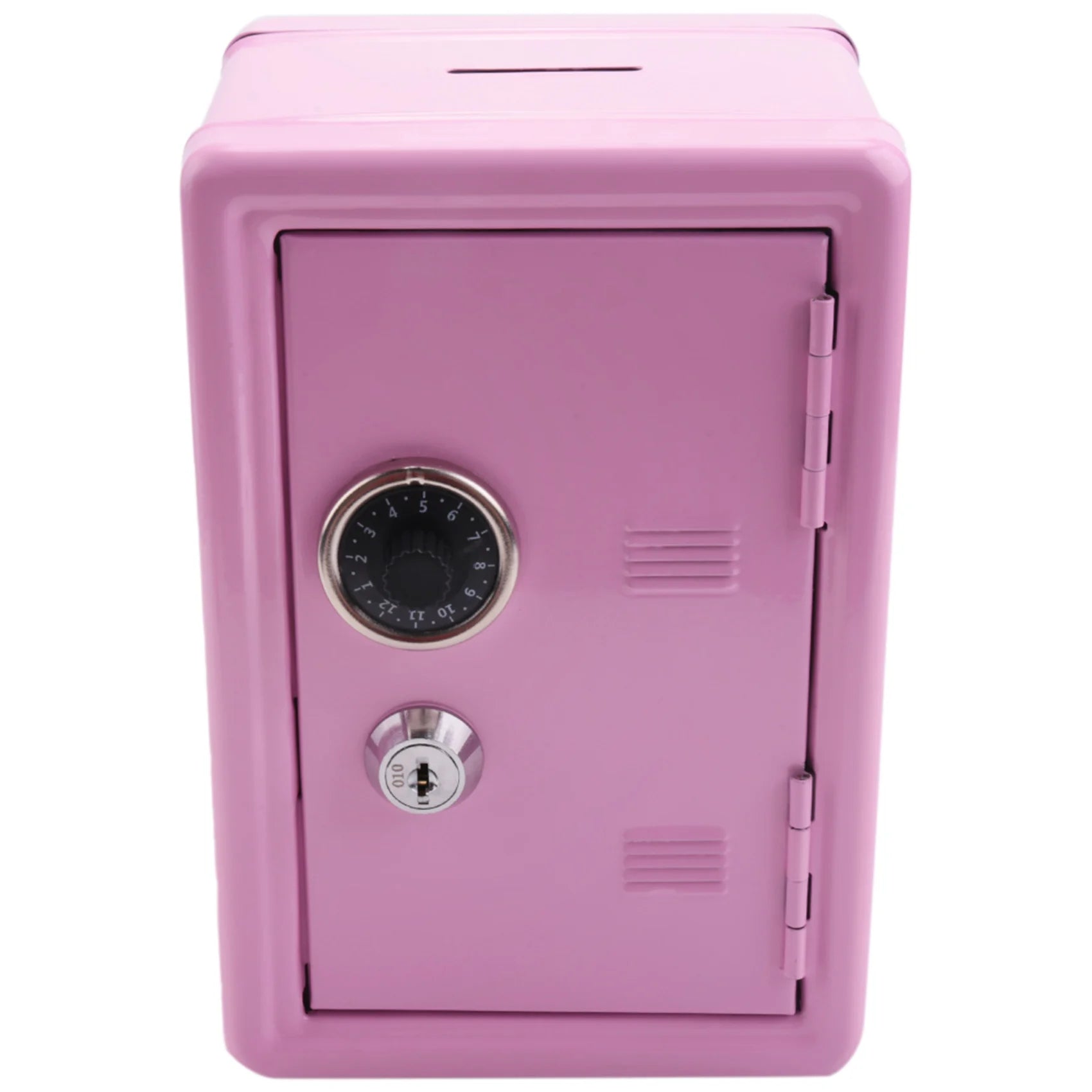 Kids Money , Mini Money Box Gift Safe Case Password with Key Metal Money Box Storage Bedroom Locker Home Ornament