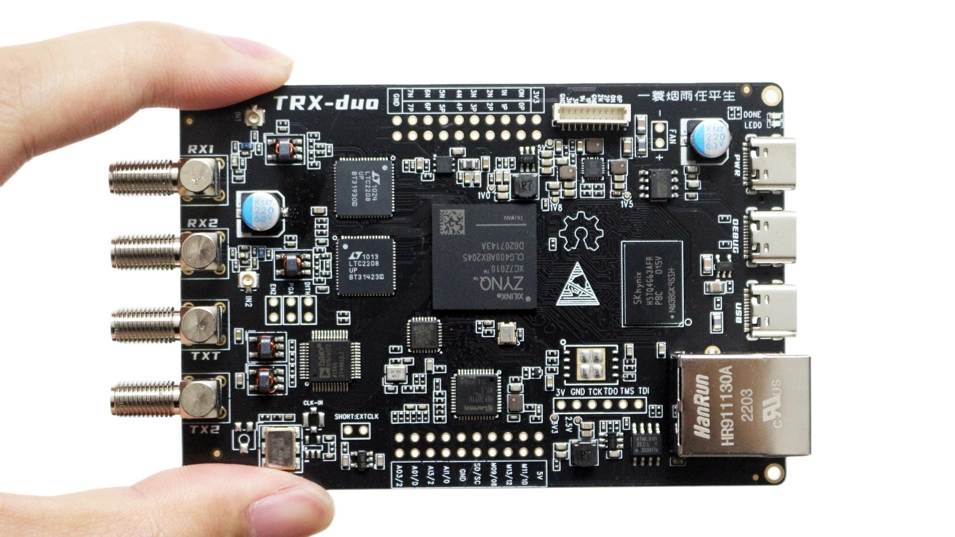 TRX-DUO SDR Receiver Dual 16bit ADC ZYNQ7010 10KHz-60MHz Signal Source Spectrum Analyzer Compatible with Red Pitaya SDR PowerSDR
