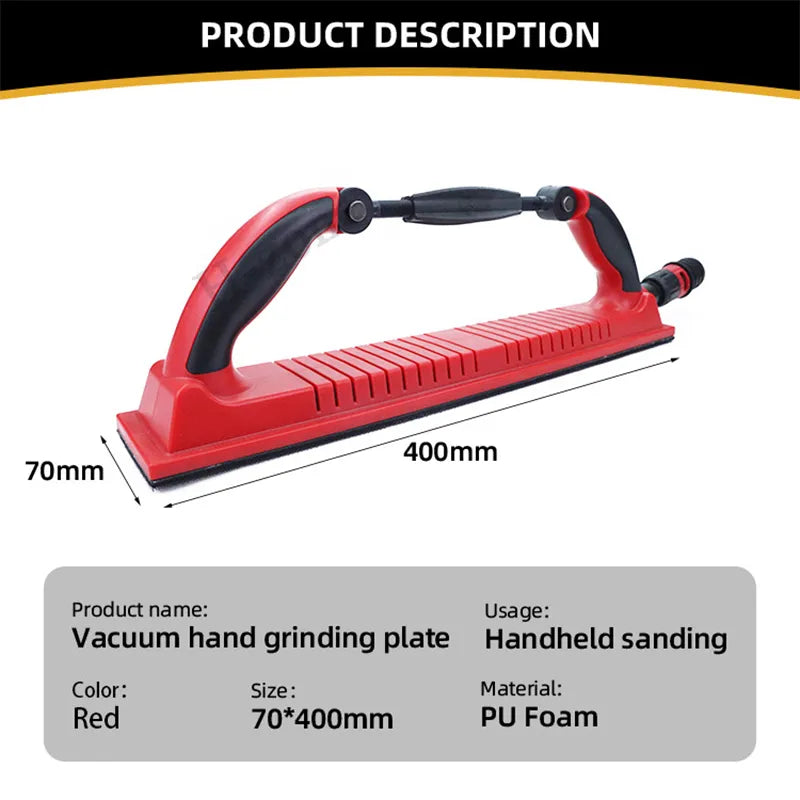 Dry grinding hand push board car putty grey hand planer adjustable concave and convex plane hand grinding block body repair tool