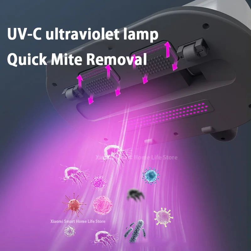Xiaomi Portable Wireless Dust Removal Equipment Home Sofa Mite Meter for Mattresses With UV Light and Automatic Patting Function