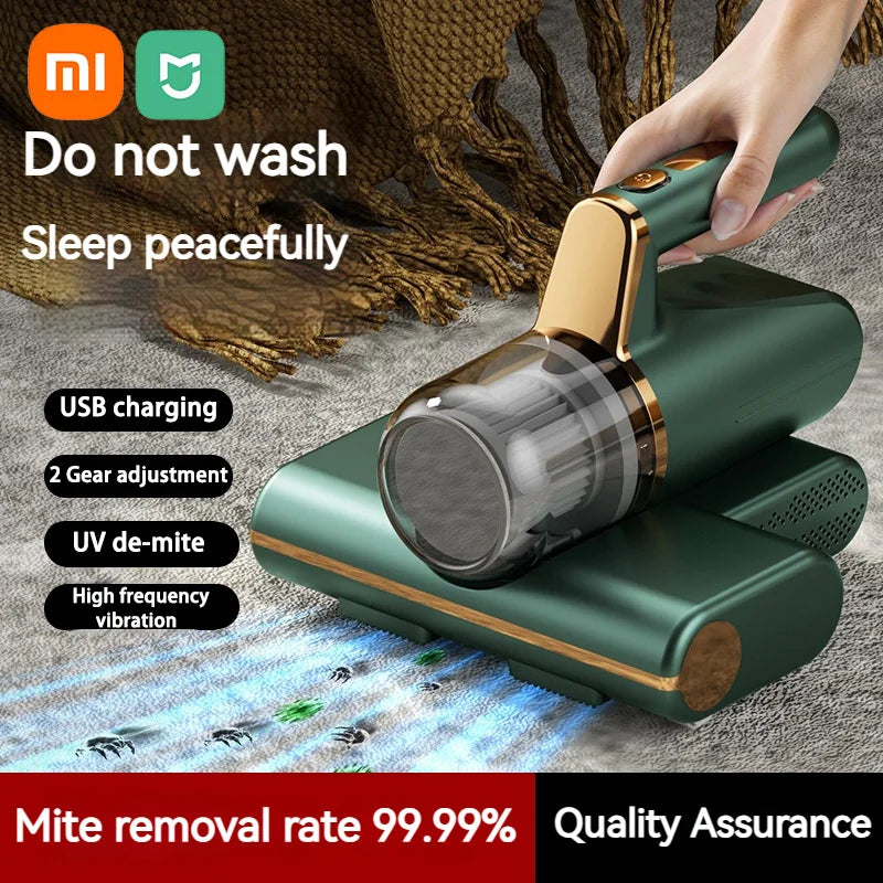 Xiaomi Mijia Wireless Cleaning Machine Mite Meter UV Sterilization Handheld Rechargeable Vacuum Cleaner Dust Mite For Bed Sofa