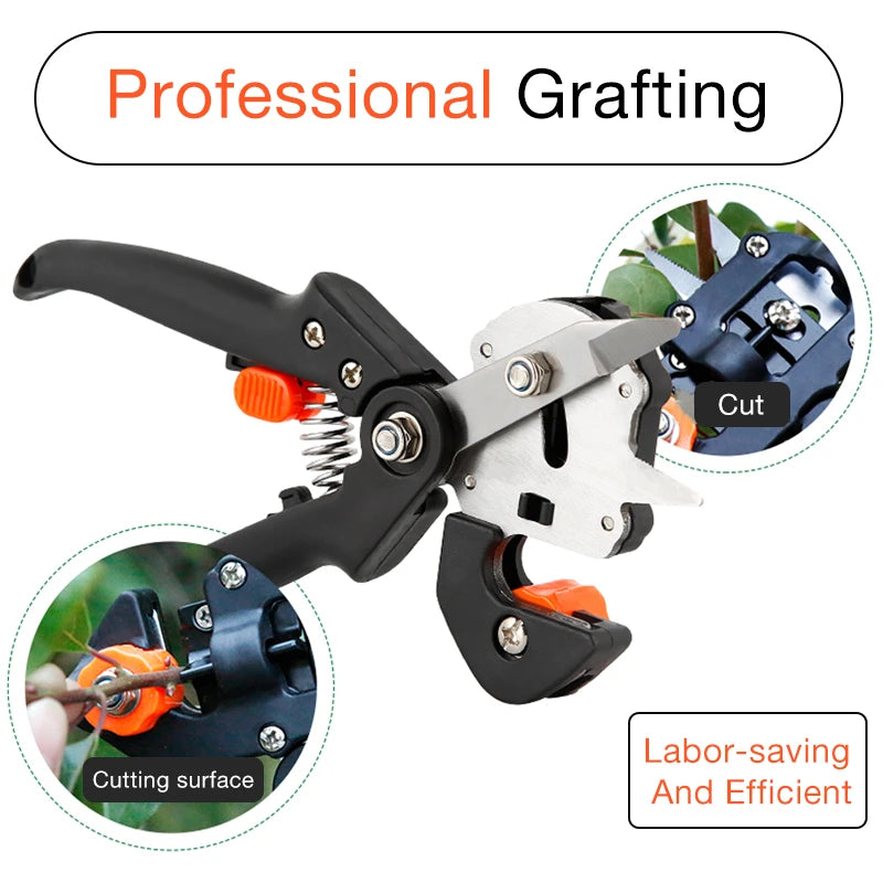 Professional Farming Pruning Shears Branch Fruit Tree Grafting Scissors Grafting Film Luxury Cutting Knife Garden Hand Tools Set