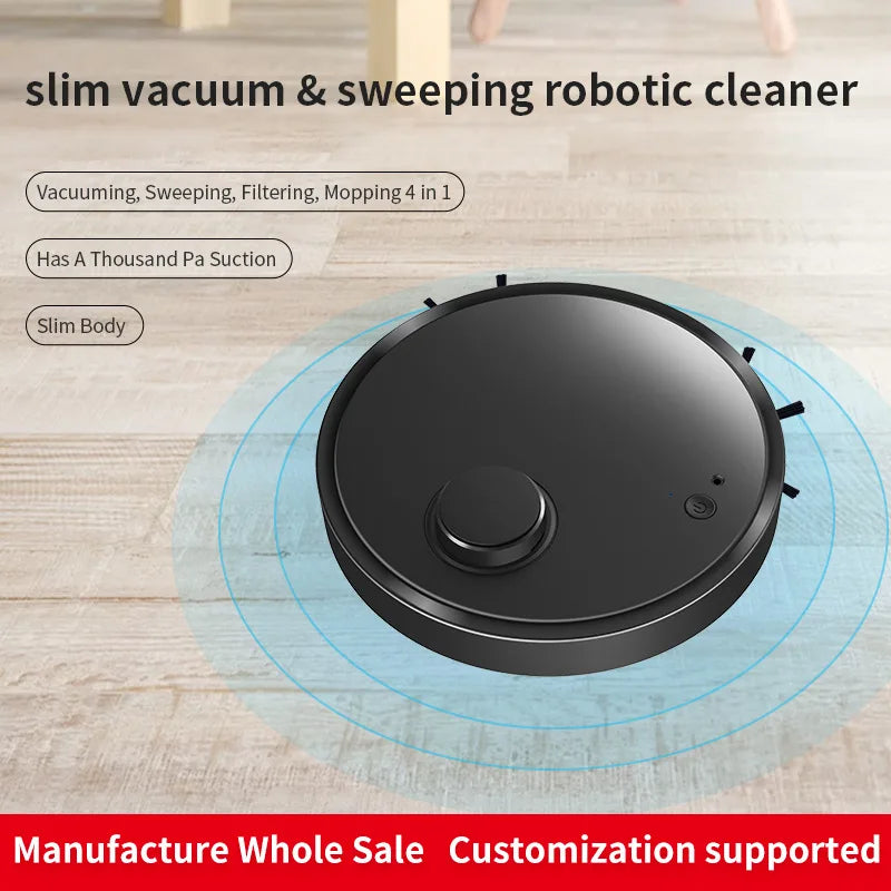Xiaomi Mijia Robot Vacuum Cleaner 3-in-1 Wireless Sweeping Wet Dry Ultra-thin Cleaning Machine Mopping Ultraviolet Sterilization