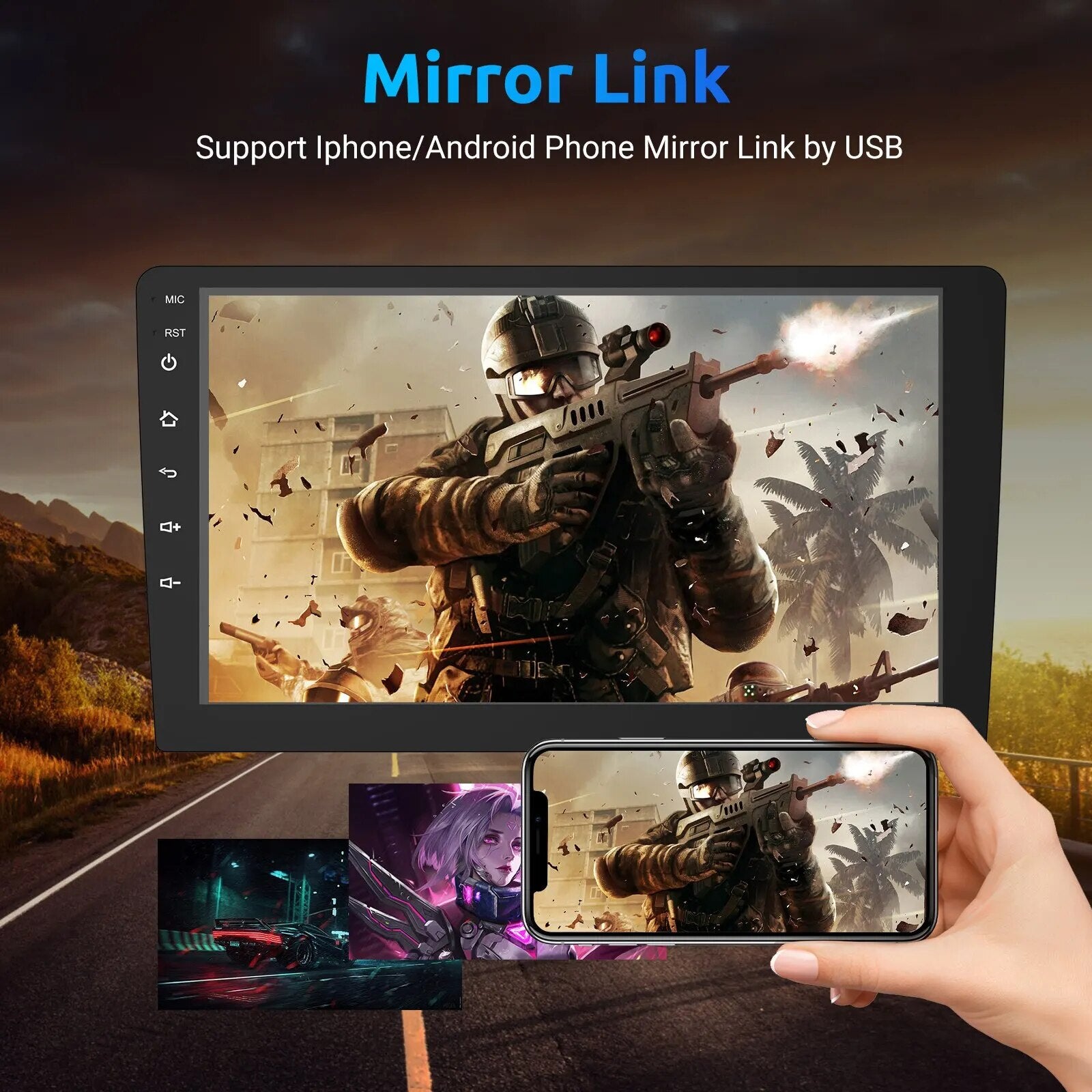 Android 12 9inch Car Radio Multimedia Player 2Din Universal WiFi BT FM For Toyota Ford VW Hyundai KIA Nissan Car Stereo Headunit