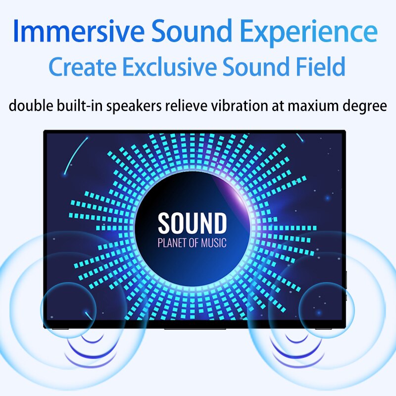 VCHANCE 14 Inch 2.5K QHD Portable Monitor 16:10 2560*1600p 100%DCI-P3 Office Travel Gaming Display for Laptop Xbox Switch ps5