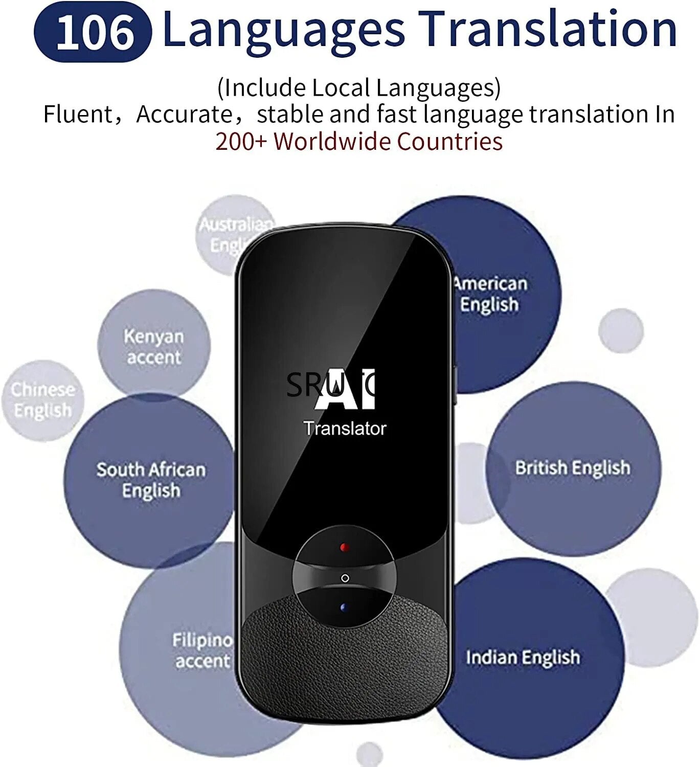 2023 New Smart Translator 106 Languages Photo Translate Instant Voice Translator Portable Languages Translation Without Internet