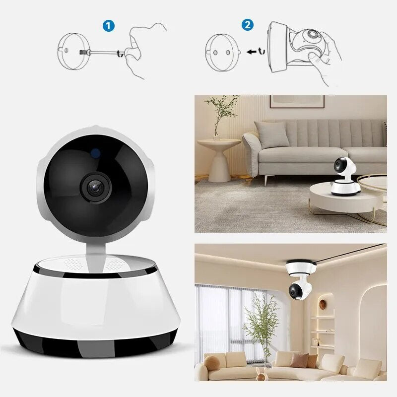 WiFi Security Camera 1080P Two Way Intercom View Anytime Anywhere Baby Monitor Indoor Cctv Camera
