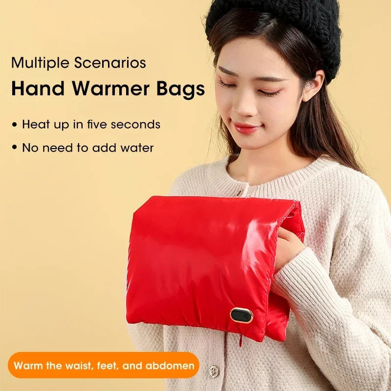 Electric Portabale Warmer Hand Warmer Winter Graphene Heating Pad Electric Body Belly Heater Warmer Mat USB Rechargeable