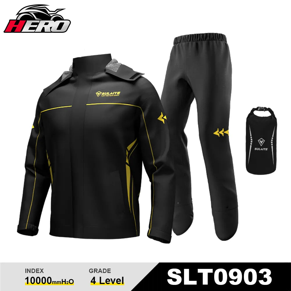 Motorcycle Raincoat Waterproof Motorbike Rain Suit Men Women Reflective Motocross Riding equipment Fashion Ultrathin Split Rain