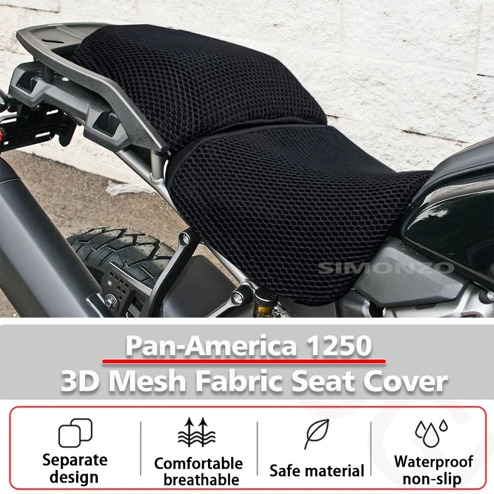 Motorcycle Seat Cover For Pan America 1250 PA 1250 2021-2022 Seat Covers Seat Protect Cushion 3D Honeycomb Mesh Seat Cushion