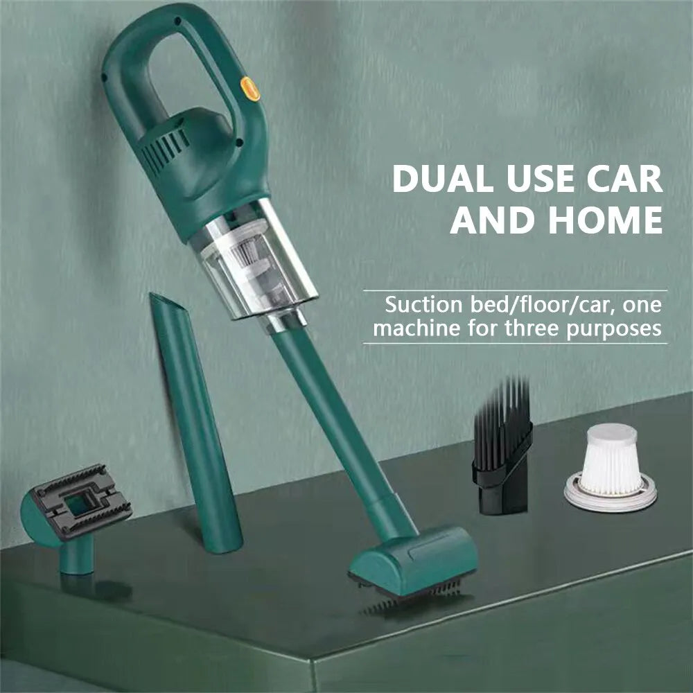 Wireless Handheld Vacuum Cleaner Cordless Handheld Chargeable Auto Vacuum for Home & Car & Pet Mini Vacuum Cleaner 50000Pa