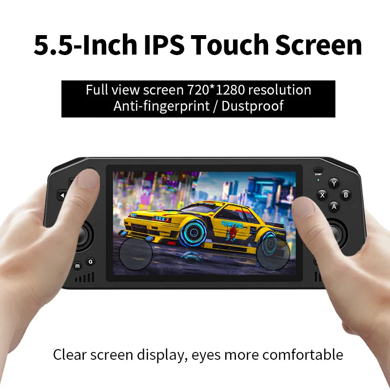Powkiddy X28 Android 11 Unisoc Tiger T618 5.5 Inch Touch IPS Screen Handheld Retro Game Console Google Store