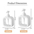300ml/500ml Bathroom Soap Dispenser Bottle Shampoo Shower Gel Bottle Press Refillable Empty Travel Bath Pump Wash Hand Bottles